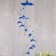 Wind music plastic "dolphin" 4 tubes + 11 figures