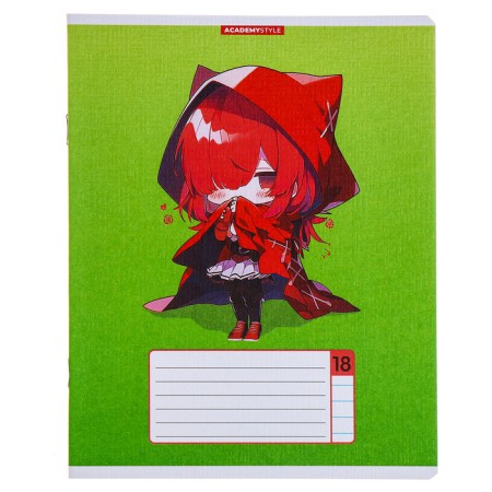 Notebook 18 sheets in the ANime Chibi line, paper cover, texture, mix-4
