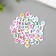 Beads for creativity plastic "English letters in the circle" Multi -colored set 15 grams 0.6x1x1 cm mix