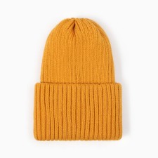 Children's hat, mustard color, size 54-56