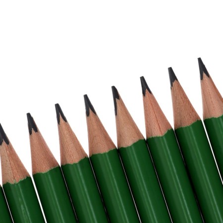 Chernographic pencil Koh-I-Noor 1802 "Triograph 3" H, green case-2