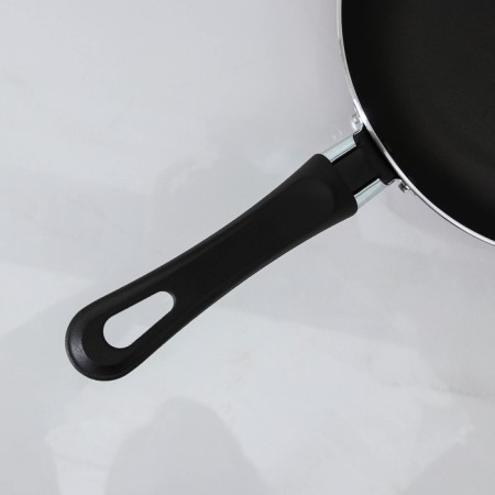 The “Expert” pan, d = 20 cm, plastic handle, anti -stick coating, burgundy color-3