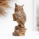 Figure "Owl on books" Brown, 14x6x6cm