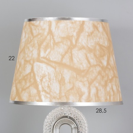 Table lamp "Reta" 1x40W E27+backlight, chrome 29x29x51cm-2