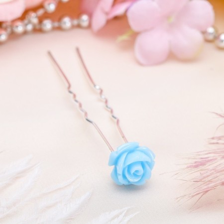 Hair hairpin "Flower" rose, 1 cm, mix