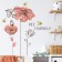 Sticker Plastic Interior color "Flowers and bees" 30x45 cm