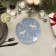 Plate "Winter Forest", d = 17.5 cm, blue color, porcelain