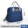Tarmosuma with zipper, external pocket, 7.8 liters, blue color
