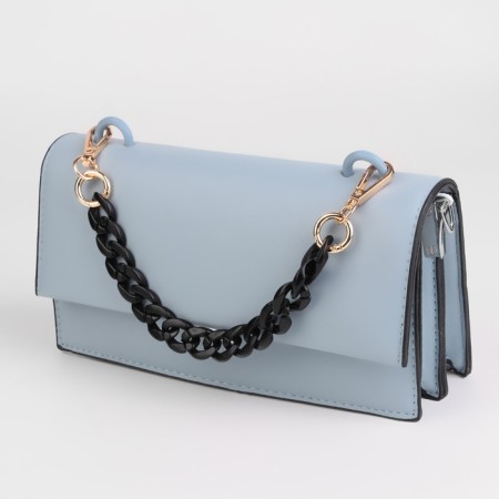 A chain for a bag, plastic, with carbines, 23 × 17 mm, 30 cm, black/gold color-3