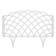 Decorative fence, 34 × 270 cm, 6 sections, plastic, white, “diadem”