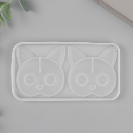 Mold Silicon "Kits with Big Eyes" 2 items 6x11.5x0.9 cm-2