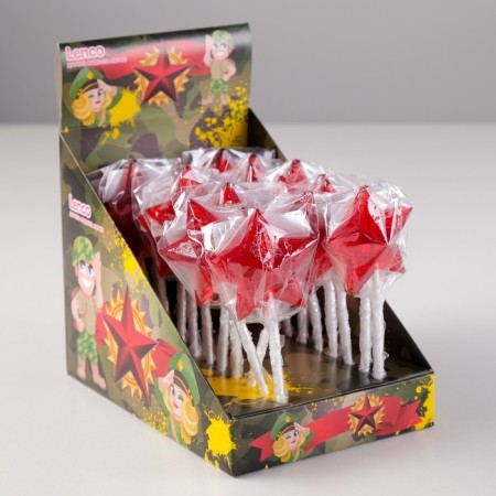 Caramel Lhenzovna Lenco, "Star", strawberries, 20 g