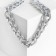The necklace "Ground chain" is interspersed, the color is silver, 50 cm