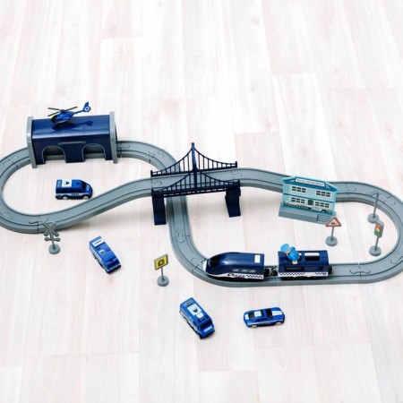 Railway for children "Police Party", 66 items, on batteries-1