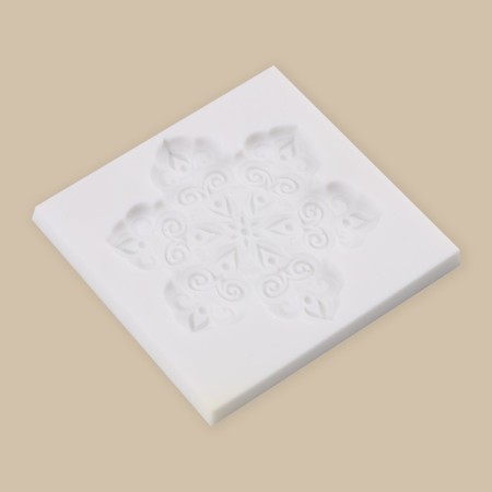 Silicone Mold for creativity "Snowflake", 8 x 8 cm-2