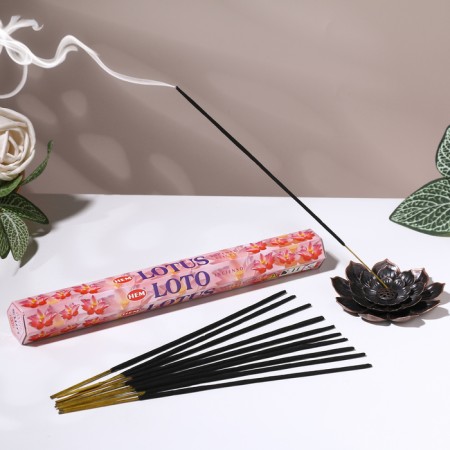 Incense hem "Lotus. Lotus", 20 sticks in packaging, hexagon