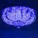 Svetogor chandelier "Dinzhou" 5x60W E27 LED lighting chrome 50x50cm