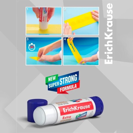 A set of pencil glue 3 pieces, Erichkrause Extra PVP, 21 g, reinforced-7