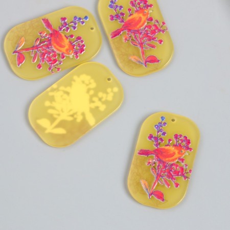 Acrylic's work decor "Bird in Sukhotz - 0.2x2.4x4 cm-1