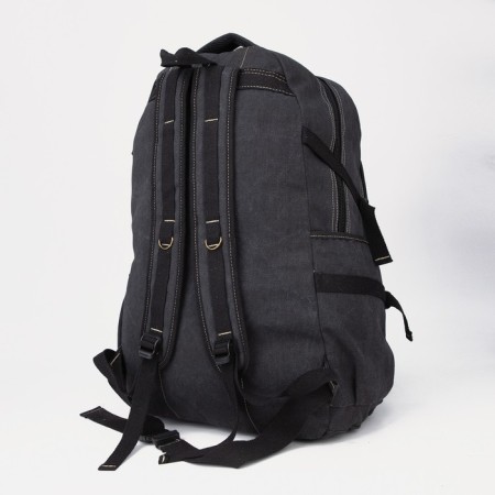 Tourist backpack, 60 l, lightning department, external pocket, black color-1
