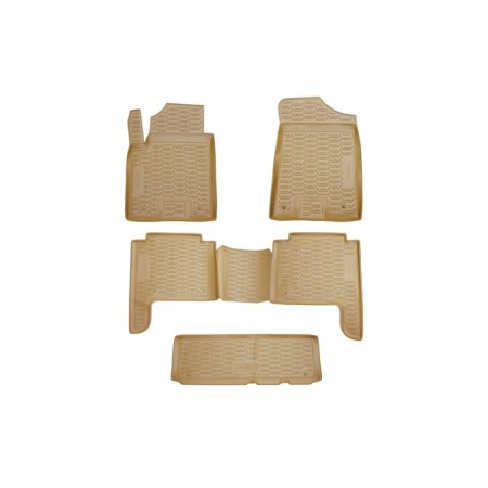 Rugs in the Nissan Patrol salon, 2010-, 5 pcs. Beige color