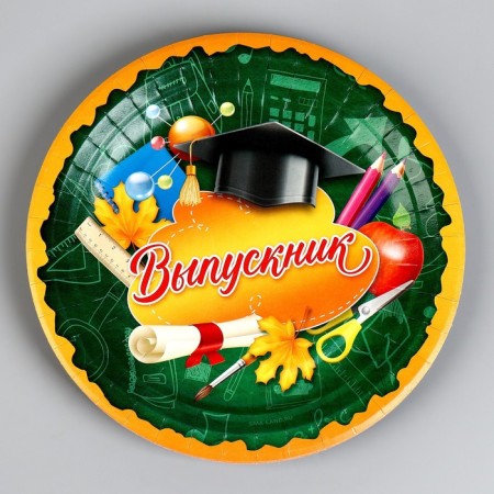 A disposable paper plate "graduate", 18 cm-1