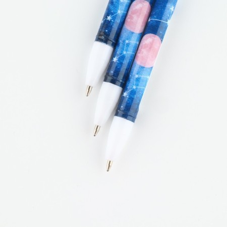 Ballpack blue paste 0.5 mm with cap "Moon" Plastic-3