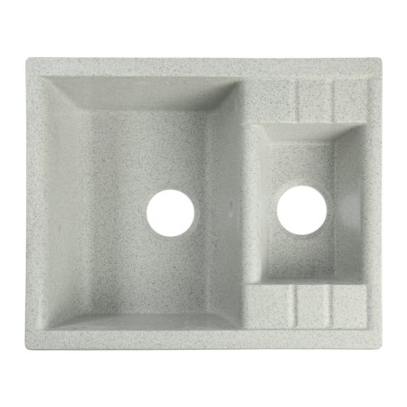 Curler for a kitchen made of Zein 190/Q10, 612x505 mm, rectangular, overflow, light gray color-3