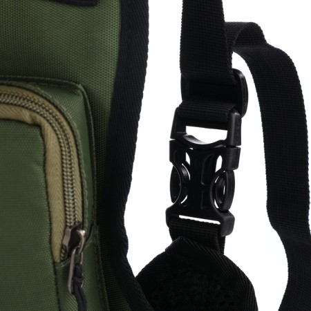 Babberry bag with lightning, 2 external pockets, green color-10