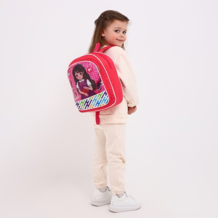 Baby backpack on lightning, pink color-2