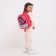 Baby backpack on lightning, pink color