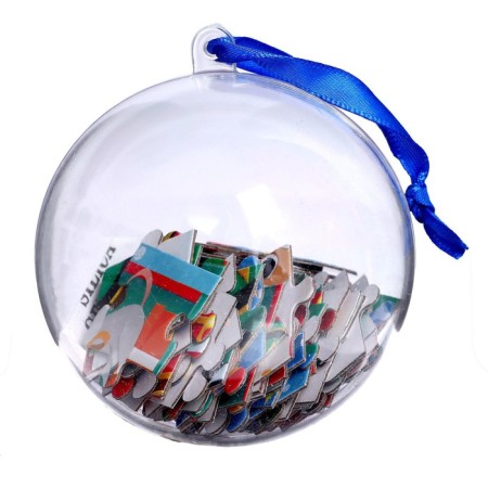 Puzzle in the ball "New Year's train", 54 elements-2
