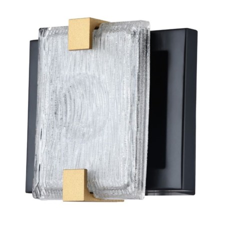 Lamp LED LED Crown 1xLED 6.75W, size 9.2x16.2x16.2 cm, black color, gold
