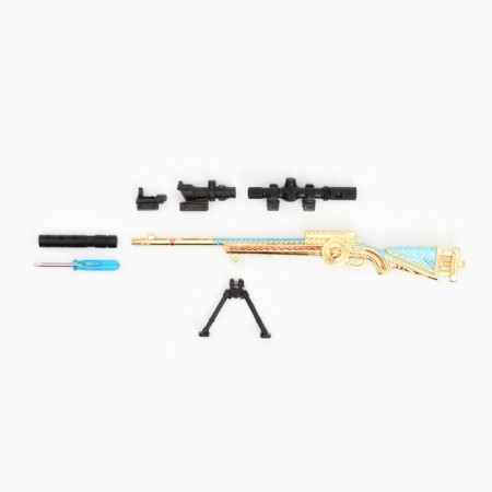 Souvenir weapon mini sniper rifle "Gold Dragon", 26 cm-2