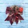 Christmas tree decoration "Balt - cones, berries" 21x18 cm, burgundy