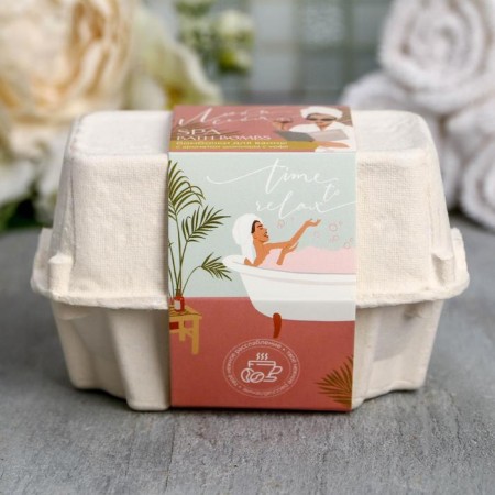 Gift set of cosmetics "Love yourself", bathtub bombs 2 x 40 g, Beauty Fooch-1