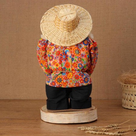 Amulet - brownie "Ivanovich with a tub", h = 40 cm, mix-3