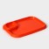 A barbecue dish with a saucer 30.3 × 21 × 2.5 cm, color orange color