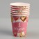 Set of dishes "1 year": napkins 20 pcs., Glasses 6 pcs., Plates 6 pcs., Pink