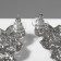 Earrings with rhinestones "Triumph of light" drop, white color in silver, 11.5 cm