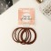 Hair elastic band "Milena" (set 4 pcs) weaving, 4 cm, mix