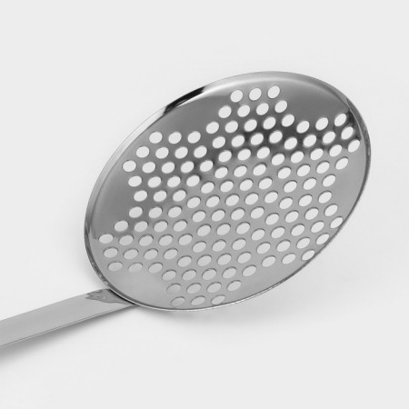 Schumovka "Povarskaya", d = 17 cm, handle length = 38 cm, silver color-2