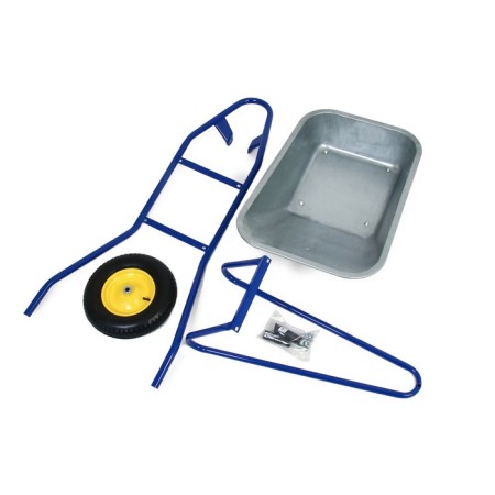 Construction wheelbarrow, single -wheeled: cargo/p 180 kg, volume of 100 liters-6