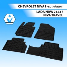 Rolls in the car interior cast rival, Chevrolet Niva I Restyling, Niva 2123, Travel, cast polyurethane, with fasteners, 5 pcs., 61004001