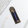 Handle Blue Blue Paste "Cool Man", plastic, with a star on the backing substrate