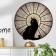 Sticker Plastic Interior color "Cat by the stained glass window" 40x40 cm