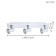 Tamara 3x3.3W GU10 IP44 lamp white, chrome