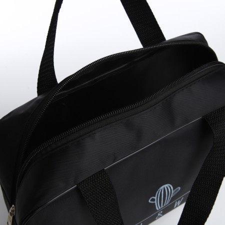 MALI cosmetic bag, 26*8*18, lightning department, mesh, black-2