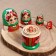 Nesting doll "green scarf with sundress" 18cm, 5 puppet, manual painting
