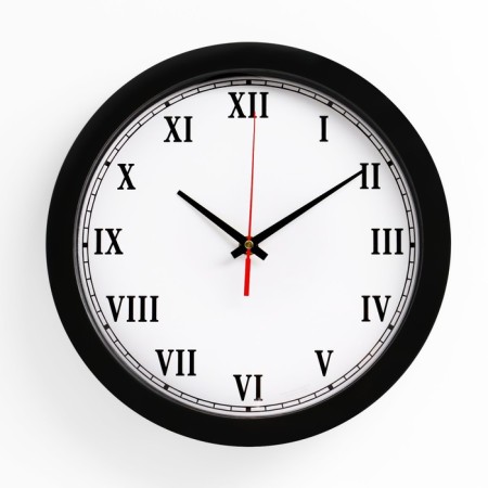 Wall clock, series: classic, smooth move, d = 28 cm